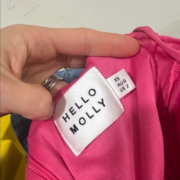 Hello Molly Fun Party Girl sequins mini dress bodycon corset barbiecore vegas - Picture 3 of 8